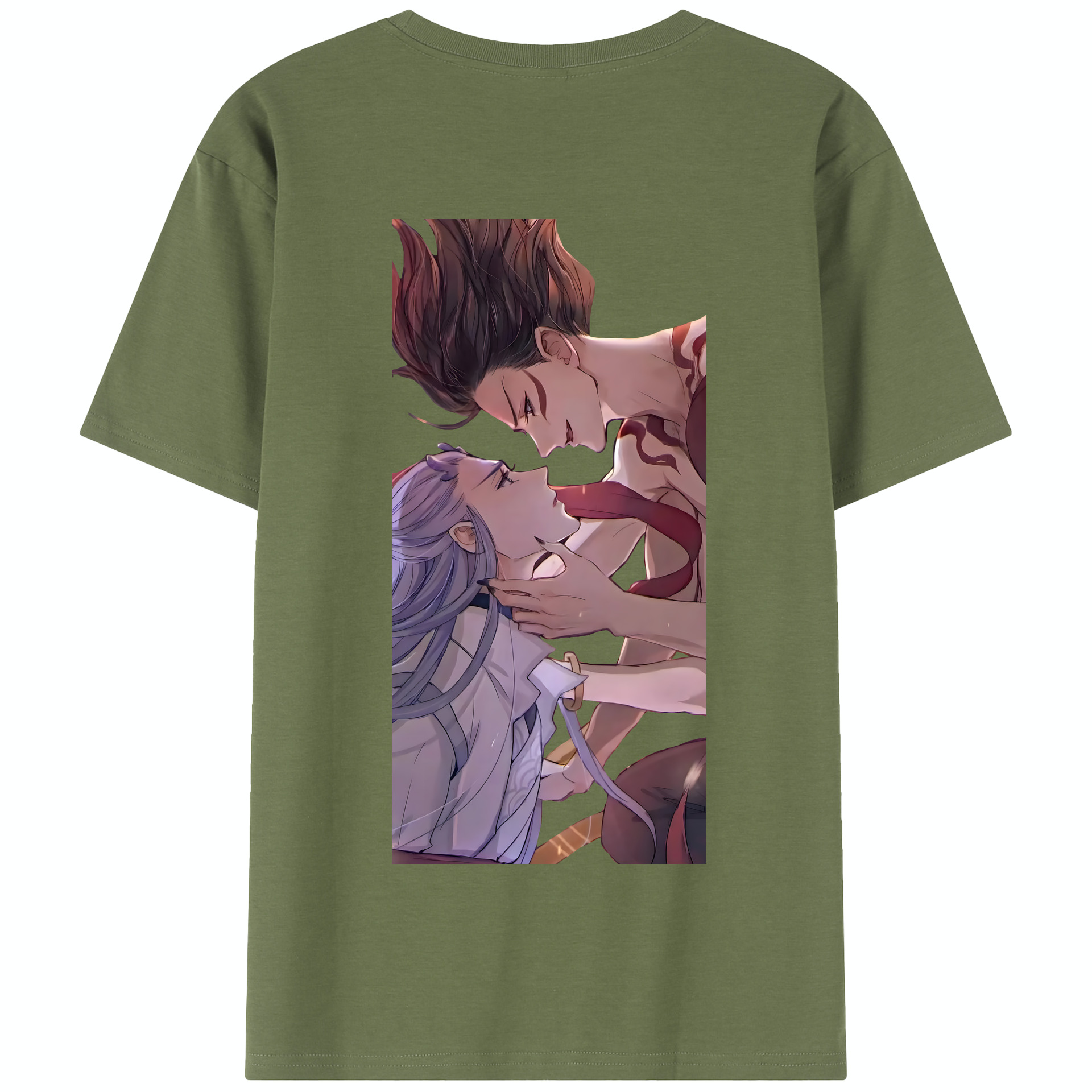 （画像用） Ne Zha 2 ナタ 魔童の大暴れ 綿100％半袖Tシャツ（背面プリント）